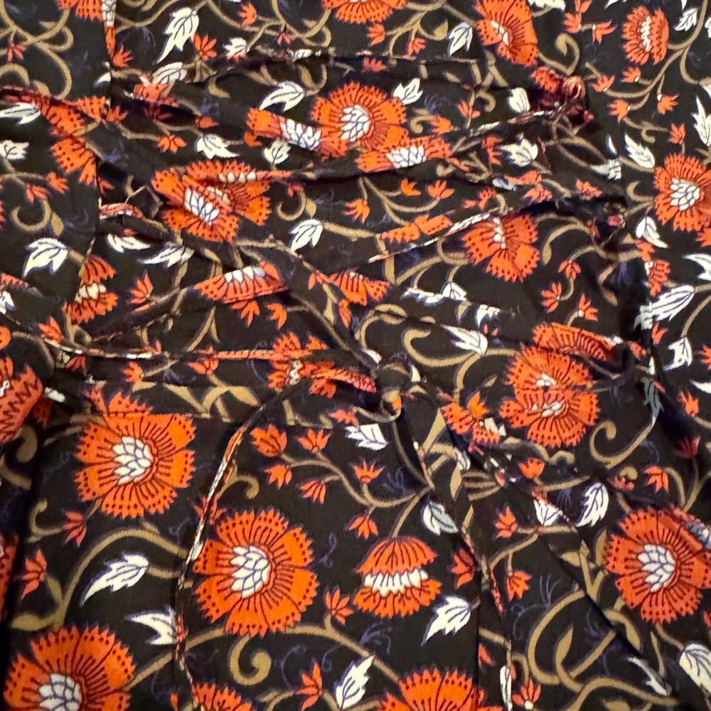 Band of Gypsies black floral dress with pockets - Picture 5 of 7